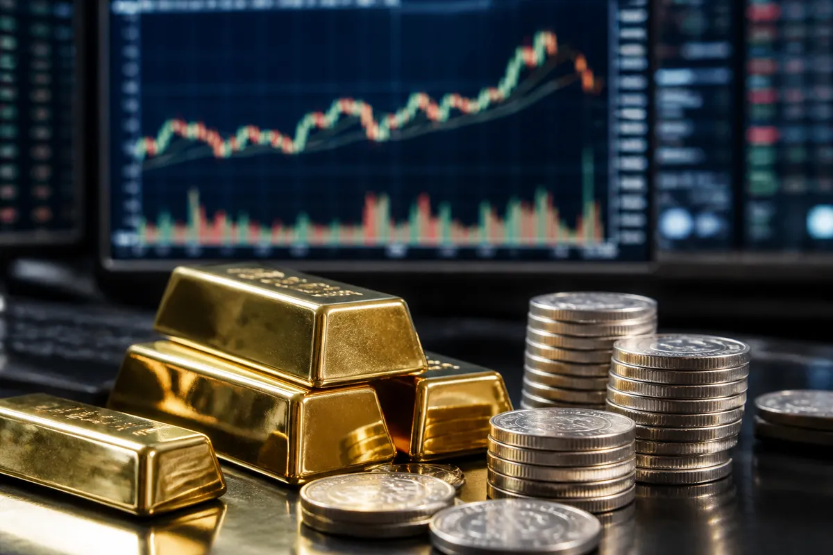 Oro y plata suben con el bono a 4,01%: petróleo estable a 70,50 dólares