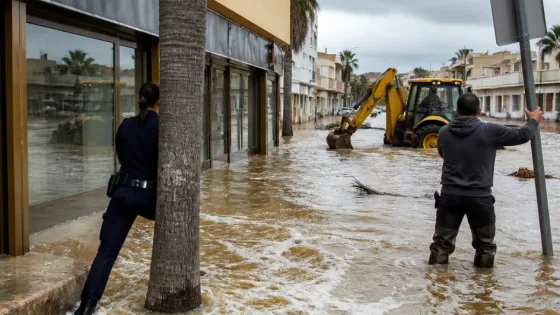 Dos agentes locales de Els Poblets quedaron atrapados una hora al auxiliar a un vecino durante la DANA Adam