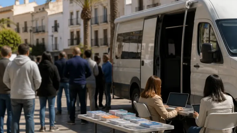 El Bus Labora atiende a 60 personas en Burriana y concentra consultas en GVAJOBS