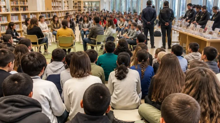 Más de 400 escolares participan en la 'Biblioteca Viviente' de la Biblioteca Central de Florida-Babel