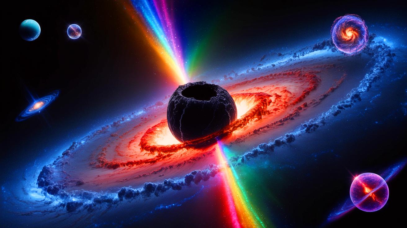 Un agujero negro gigante iluminado por el Big Bang lanza un jet cósmico de 11 mil millones de años: ¡descubre lo impensable!